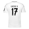 Officiële Voetbalshirt Real Madrid Lucas V. 17 Thuis 2024-25 - Heren